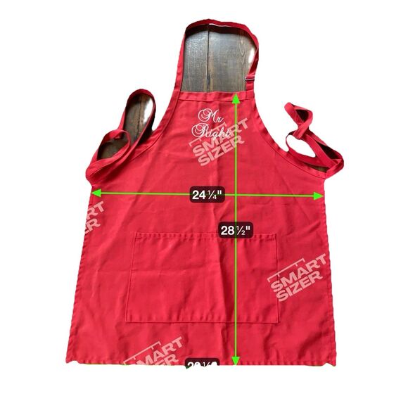 Mr Right Apron Red for Christmas Holiday Costume Accessory One Size Fits All - Picture 3 of 3